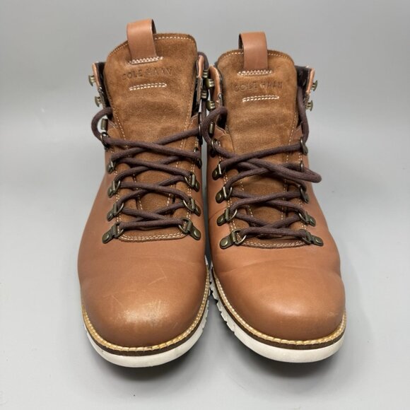 Cole Haan ZeroGrand Water Resistant Hiker Boots Woodbury Brown C25555 Mens 9.5W - Picture 4 of 9
